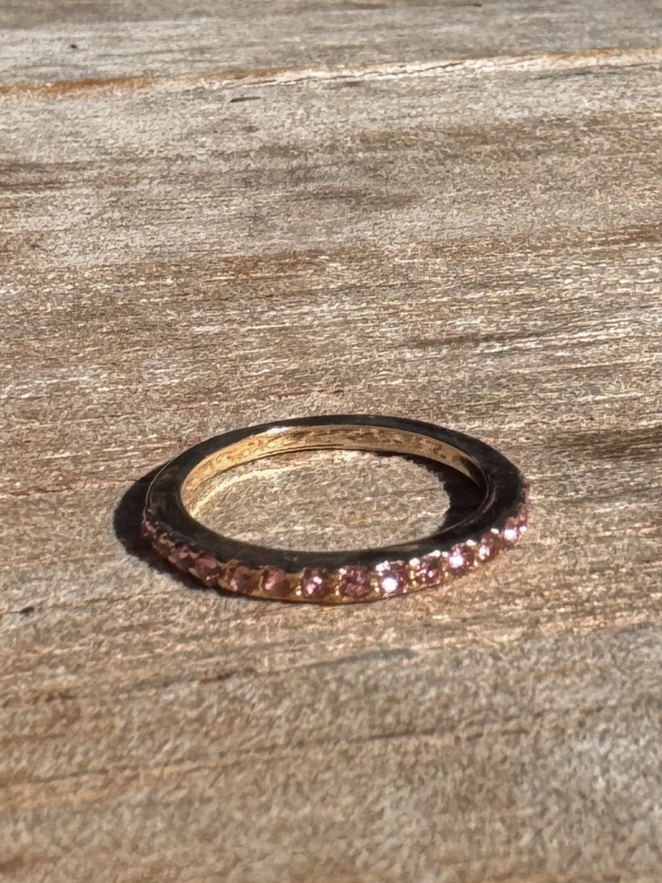 Rose bar eternity ring