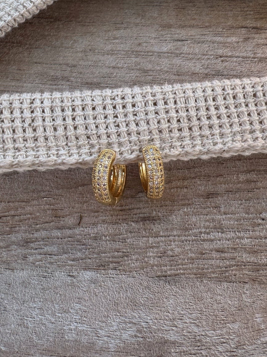 Chunky sparkle Hoops