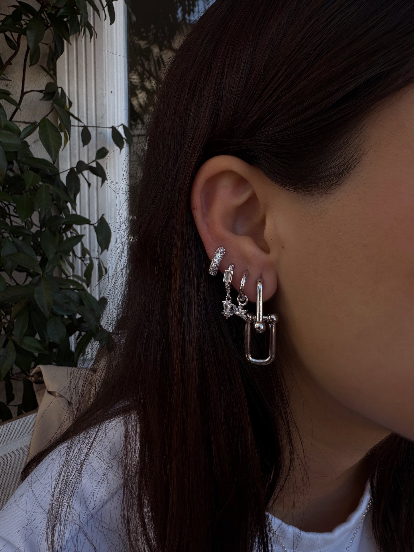 Double chunky clip Hoops